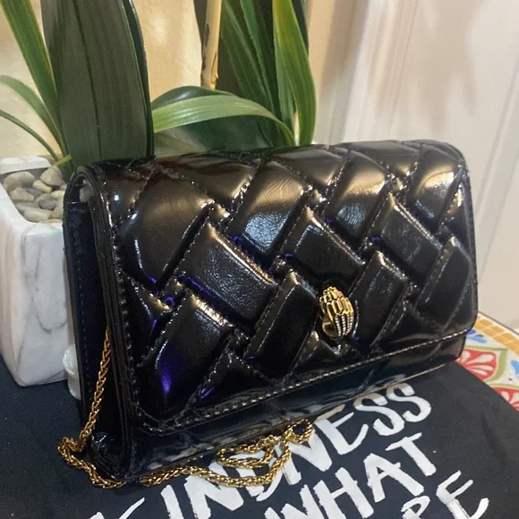 Kurt Geiger extra mini Shiny Kensington crossbody bag - Picture 6 of 14